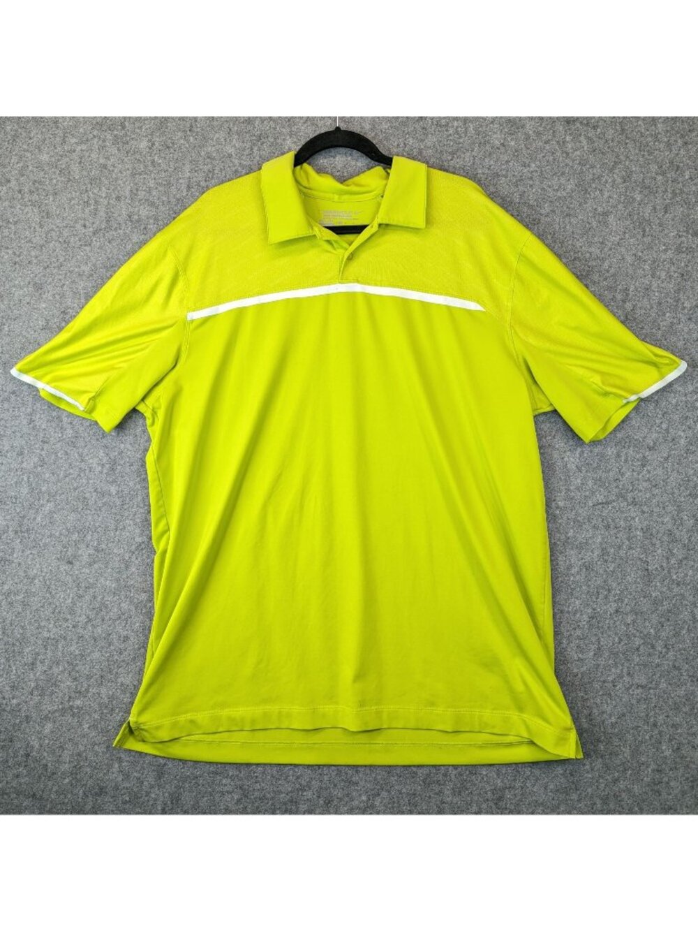 Nike Dri FIT Tour Performance Golf Polo Shirt Mens XL Volt Lime Green Yellow